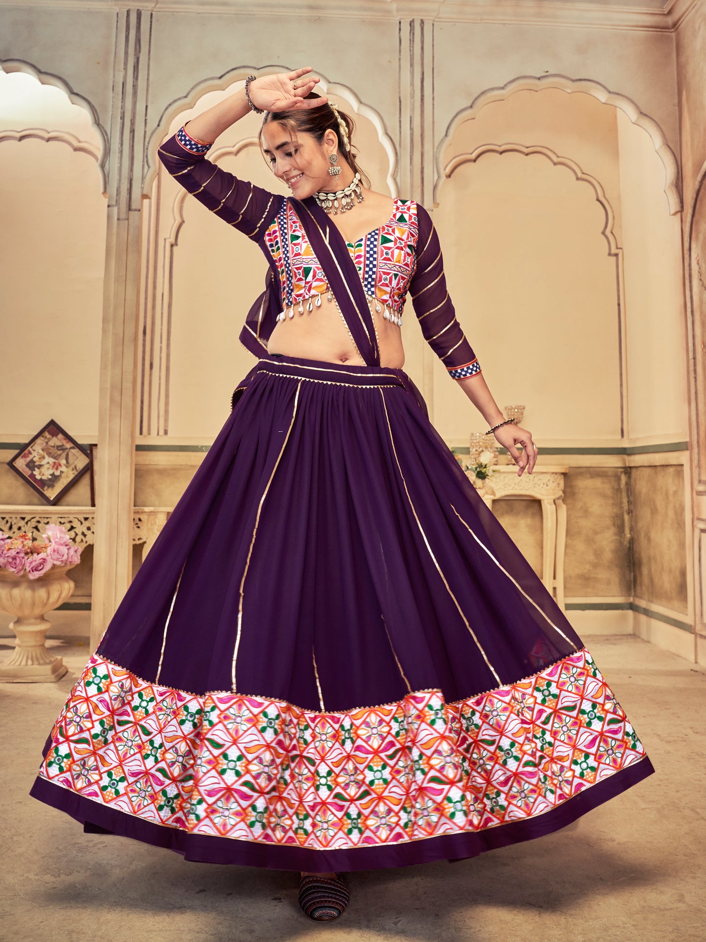 New Semi Stitiched Lehenga Choli