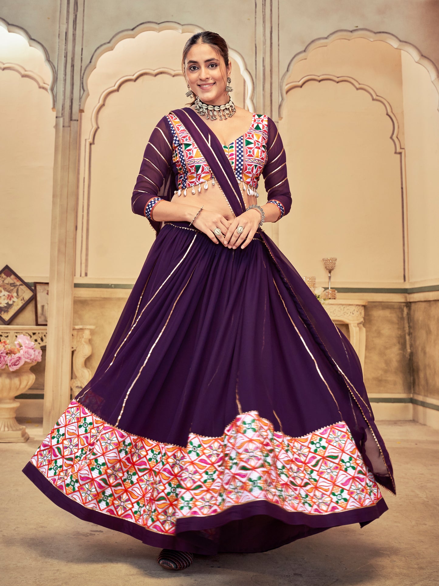 New Semi Stitiched Lehenga Choli