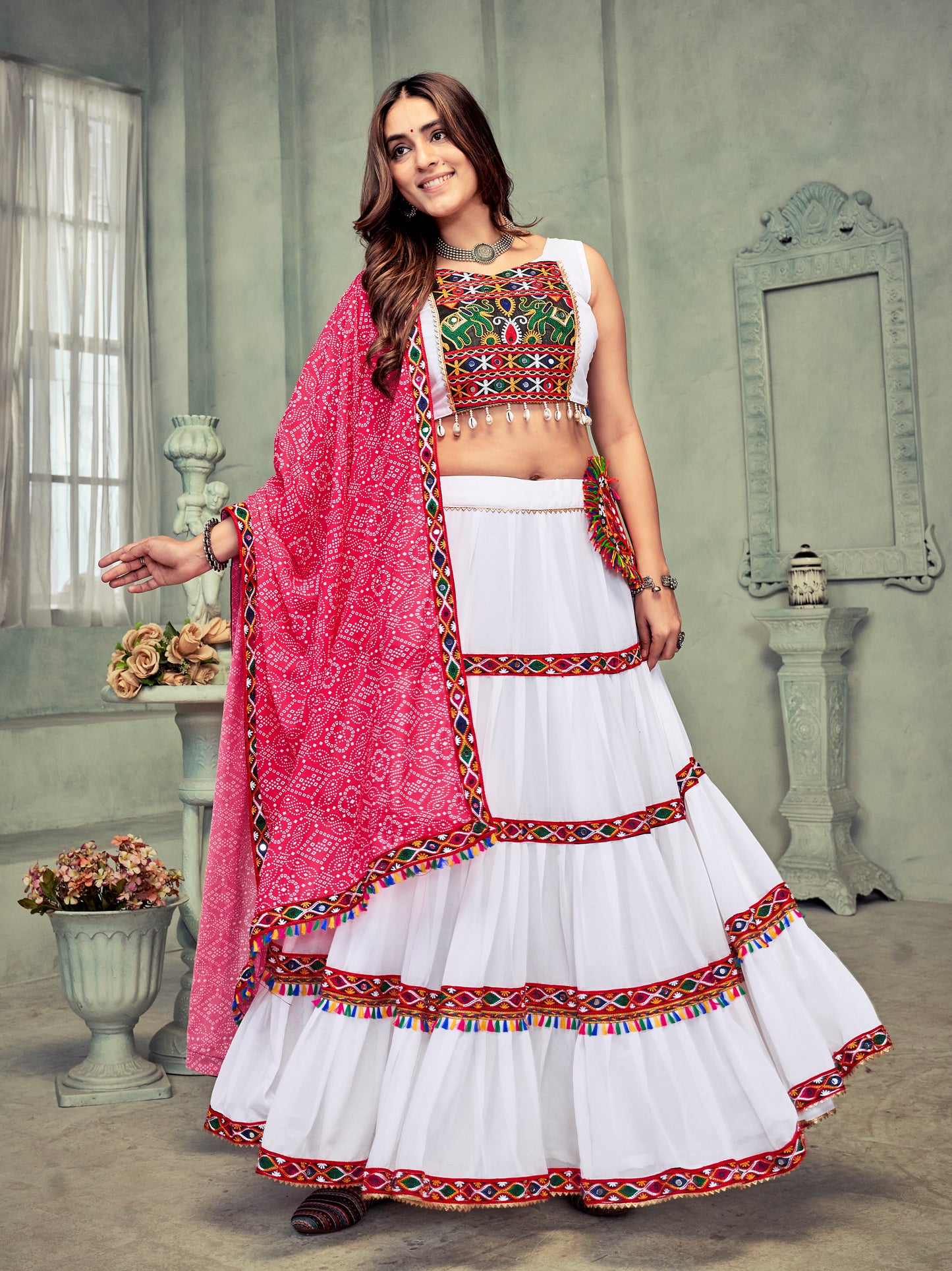 New Semi Stitiched Lehenga Choli