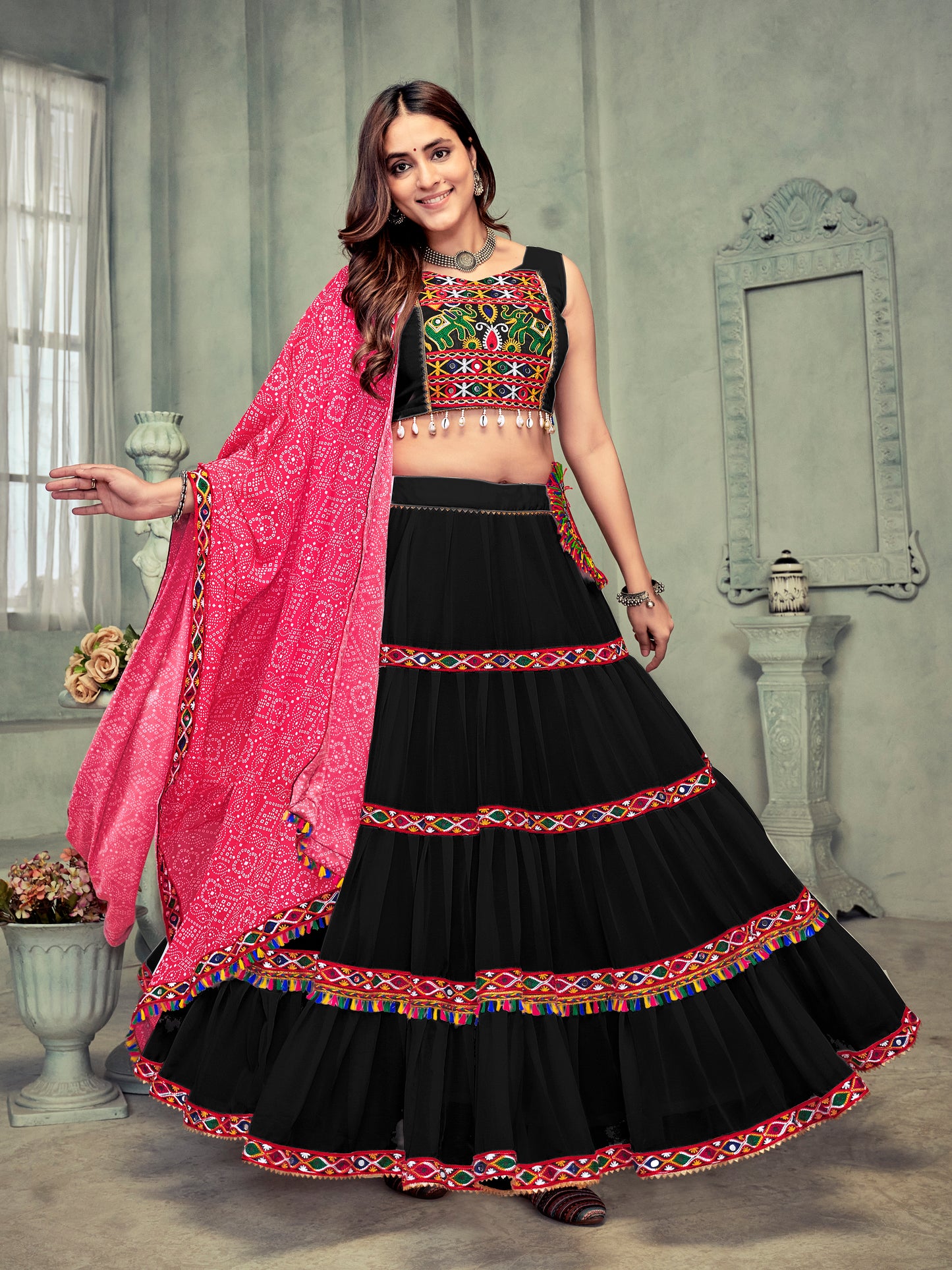 New Semi Stitiched Lehenga Choli