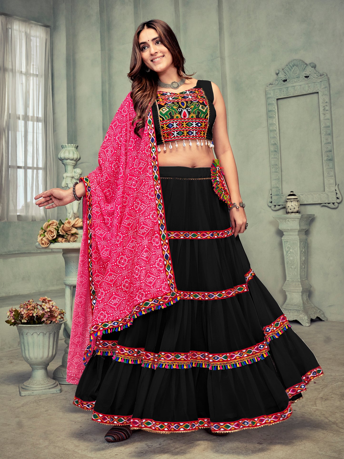 New Semi Stitiched Lehenga Choli