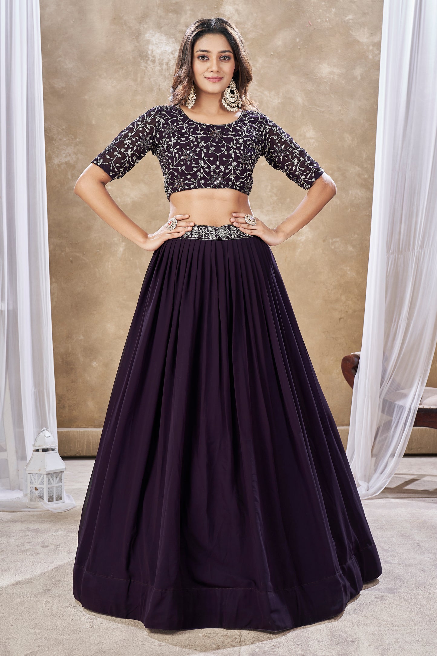 New Semi Stitiched Lehenga Choli