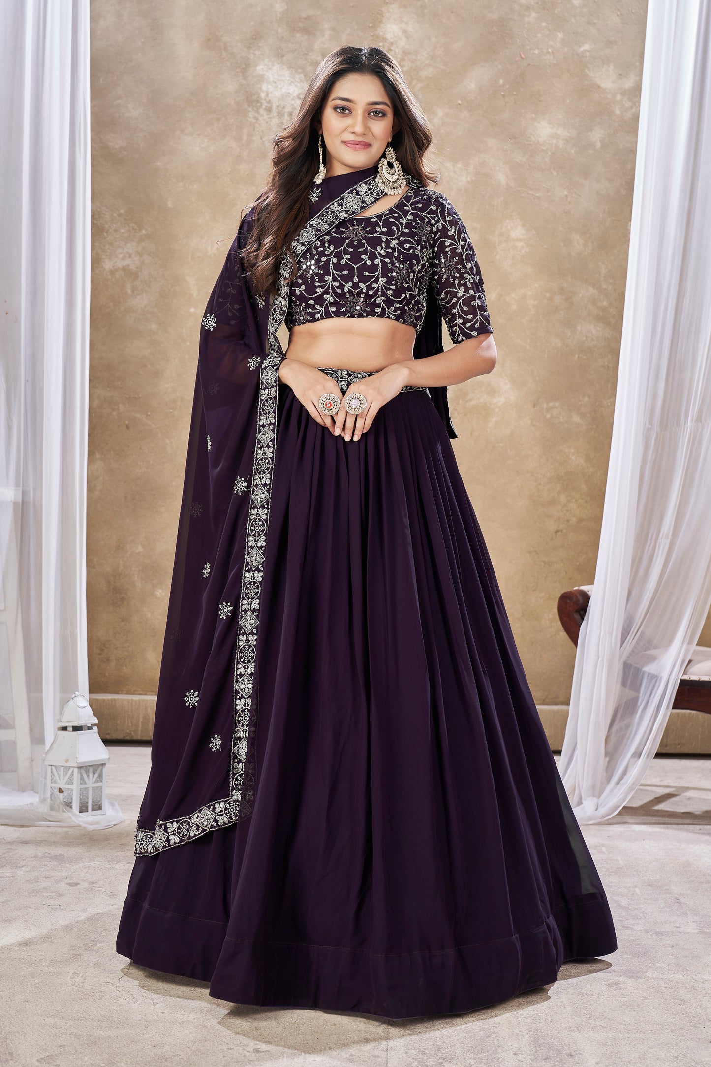 New Semi Stitiched Lehenga Choli