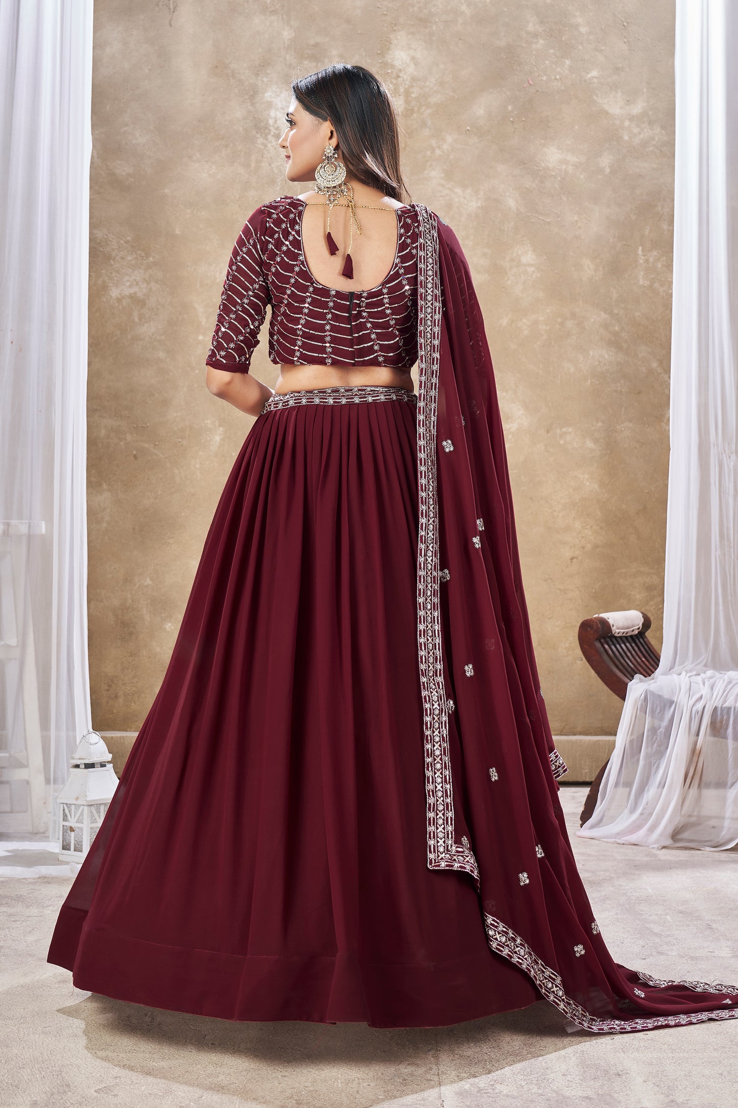 New Semi Stitiched Lehenga Choli