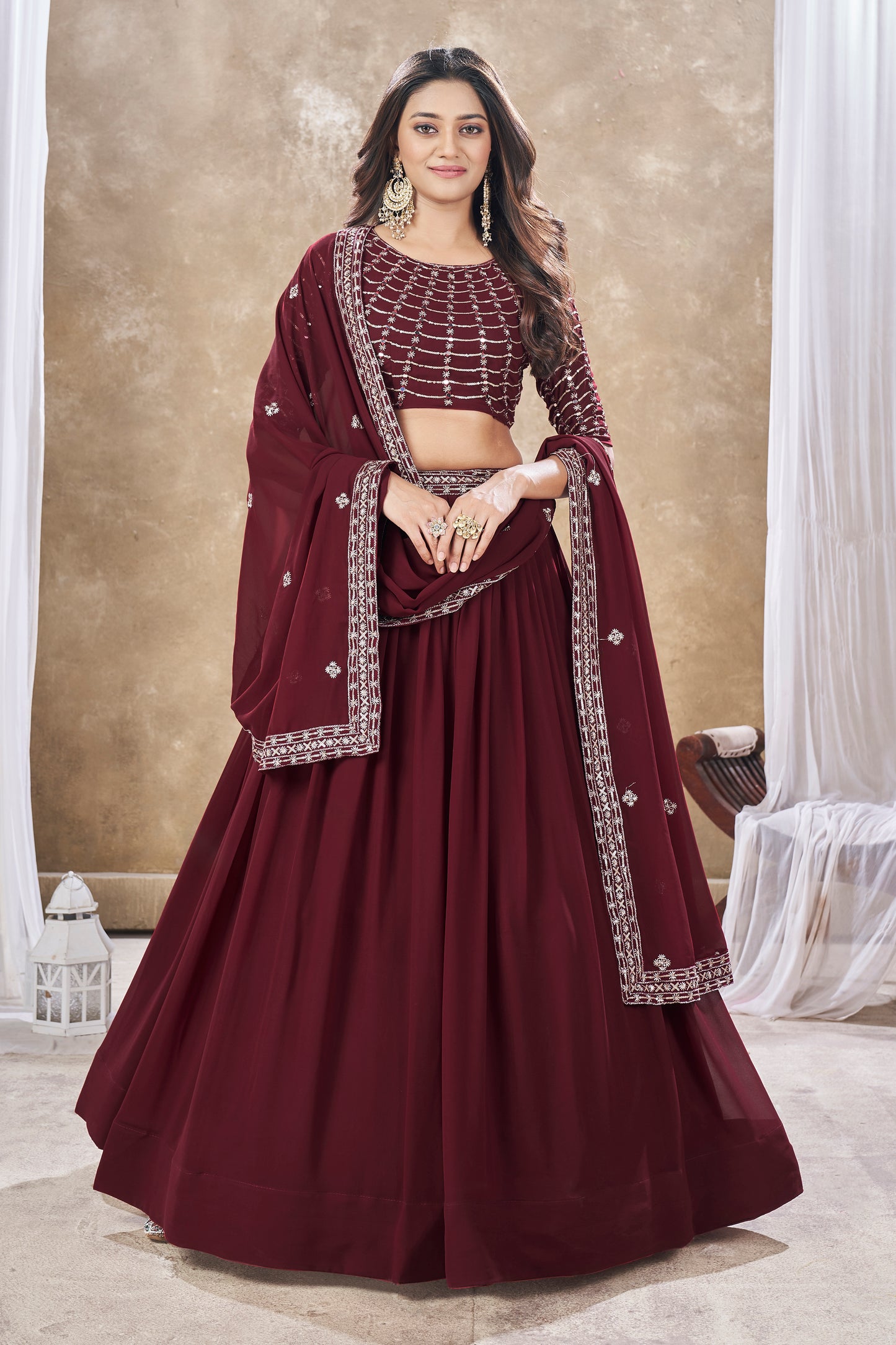 New Semi Stitiched Lehenga Choli