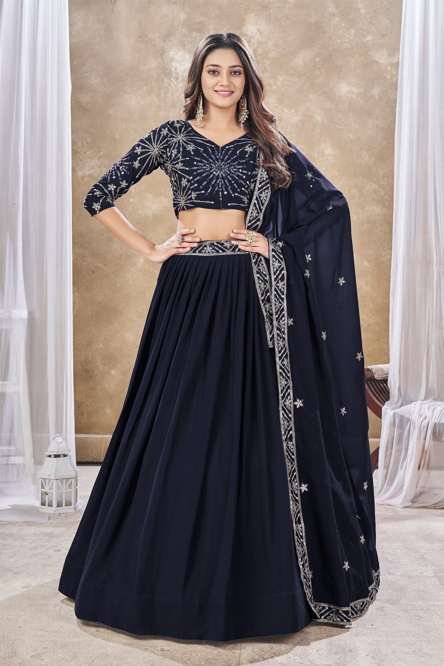 New Semi Stitiched Lehenga Choli