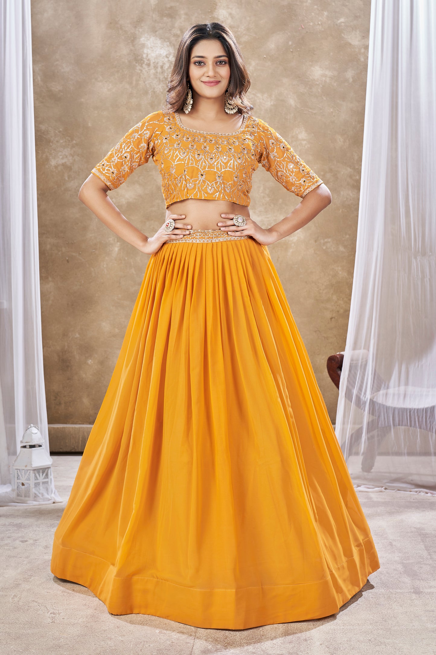 New Semi Stitiched Lehenga Choli