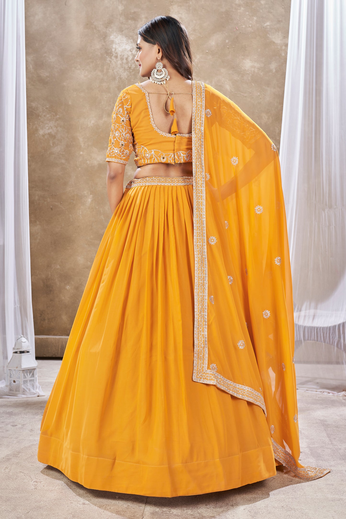 New Semi Stitiched Lehenga Choli