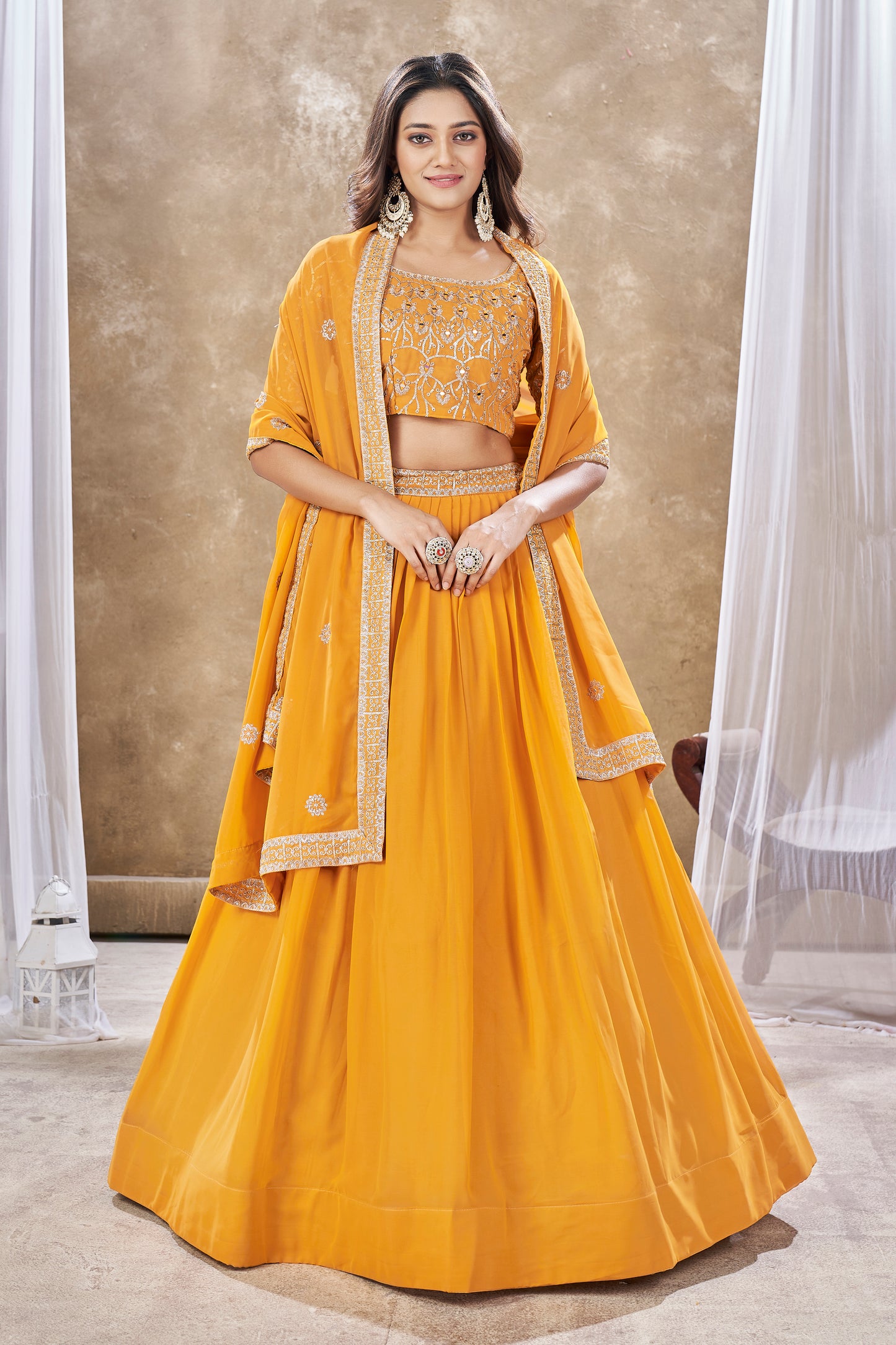 New Semi Stitiched Lehenga Choli