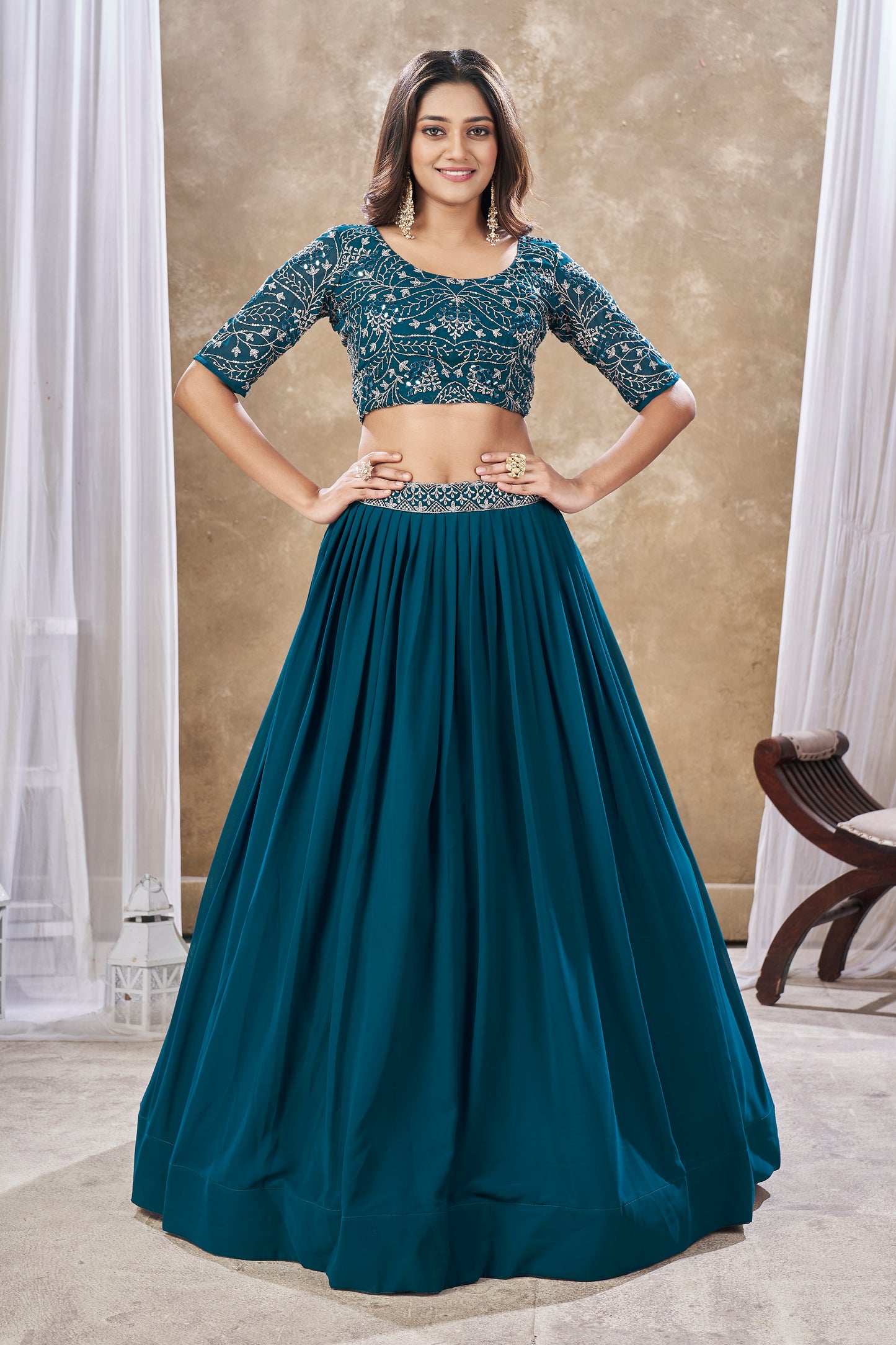 New Semi Stitiched Lehenga Choli