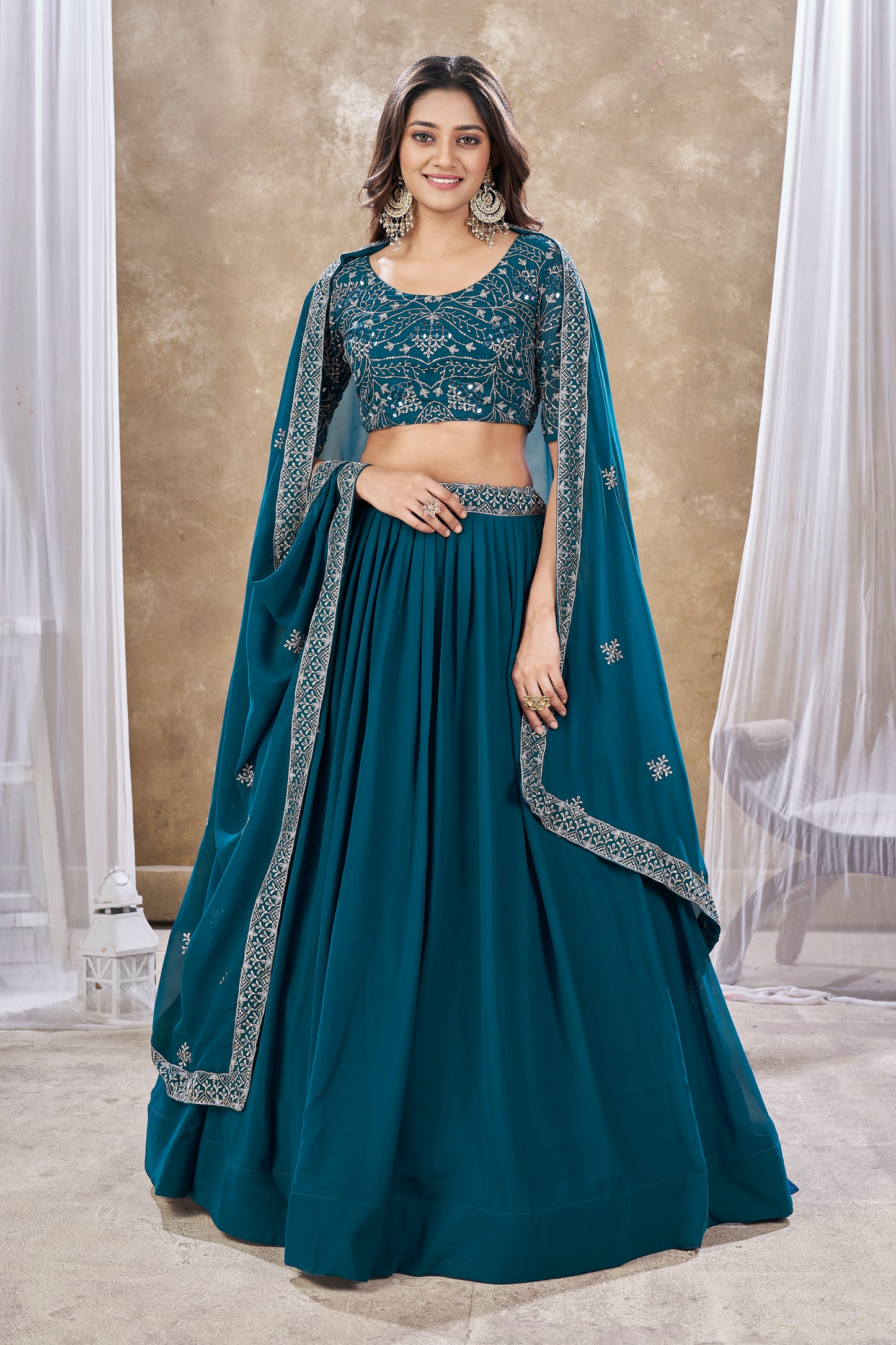 New Semi Stitiched Lehenga Choli