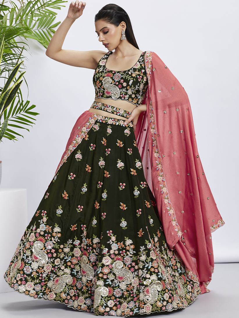 New Semi Stitiched Lehenga Choli