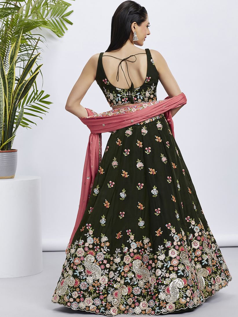 New Semi Stitiched Lehenga Choli