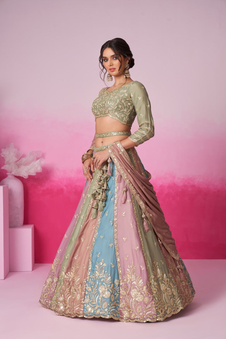 New Semi Stitiched Lehenga Choli