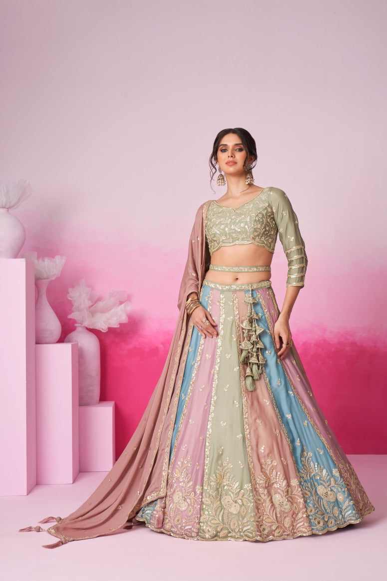 New Semi Stitiched Lehenga Choli