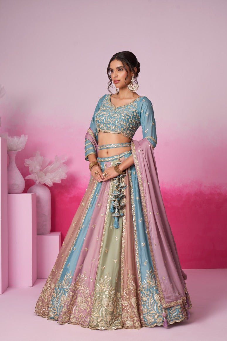 New Semi Stitiched Lehenga Choli