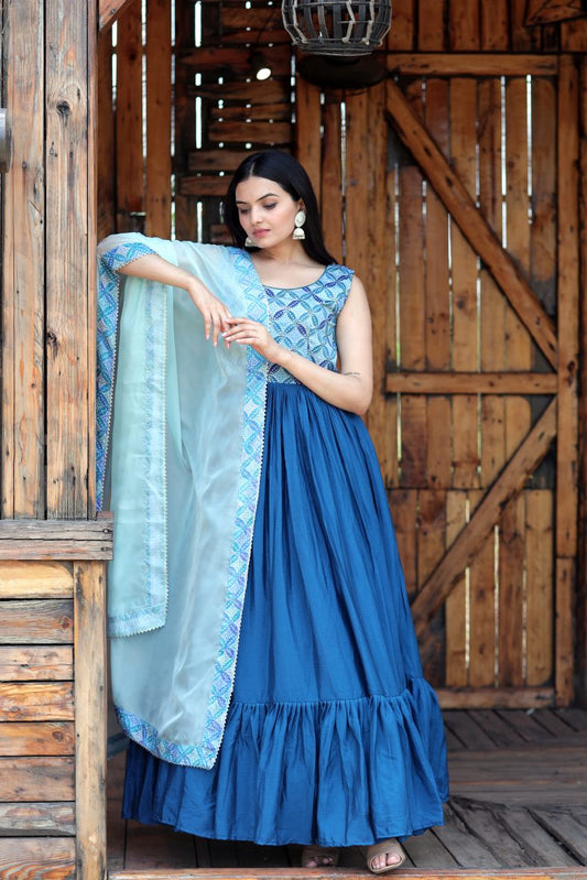 ReadyMade Gown With Duppatta