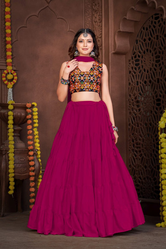 New Semi Stitiched Lehenga Choli