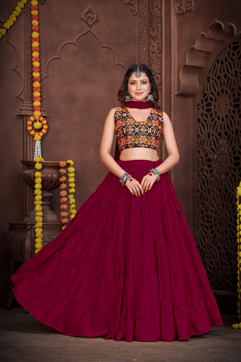 New Semi Stitiched Lehenga Choli