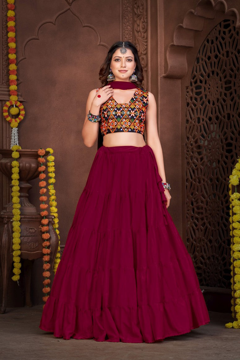 New Semi Stitiched Lehenga Choli