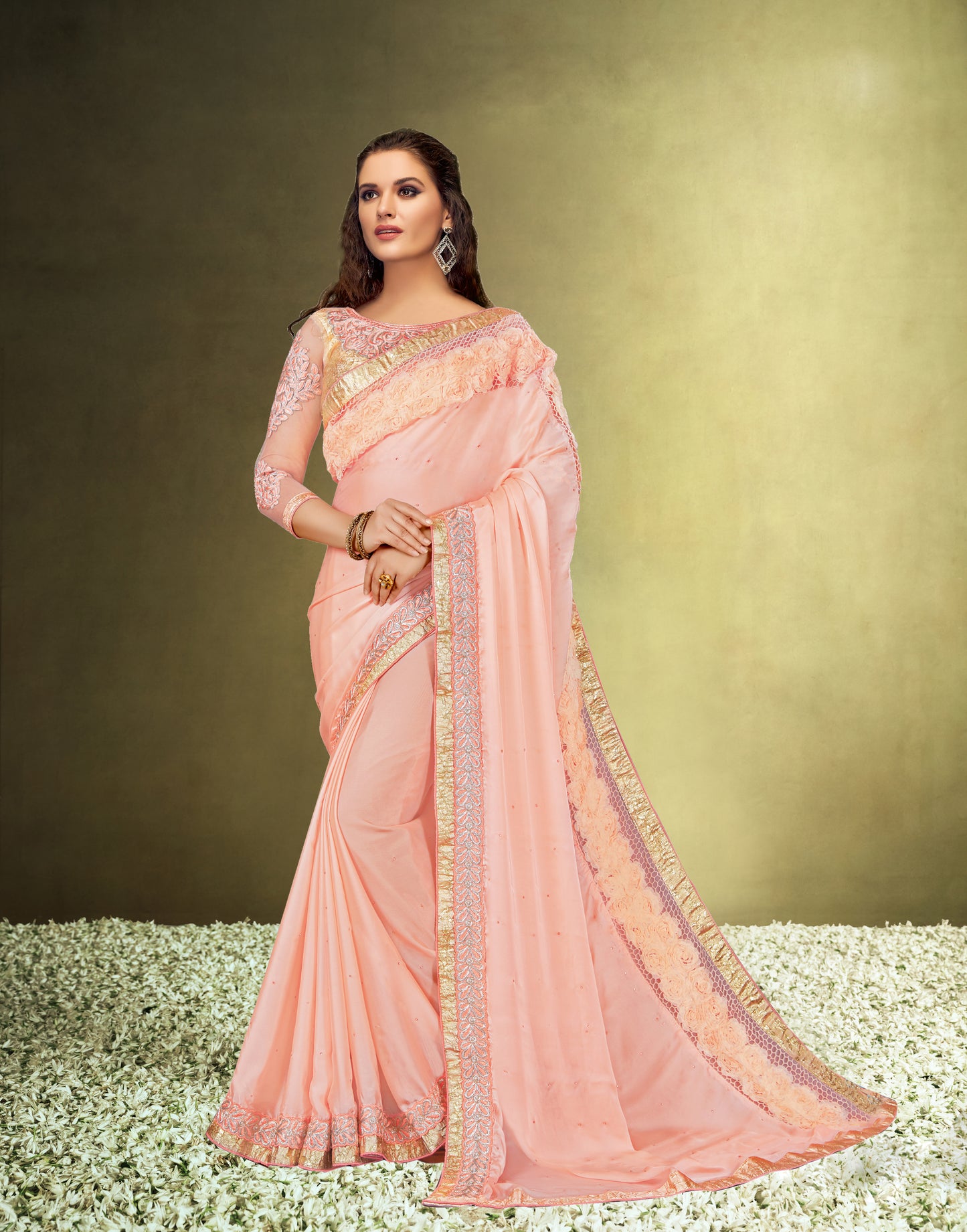 Georgette Silk Saree