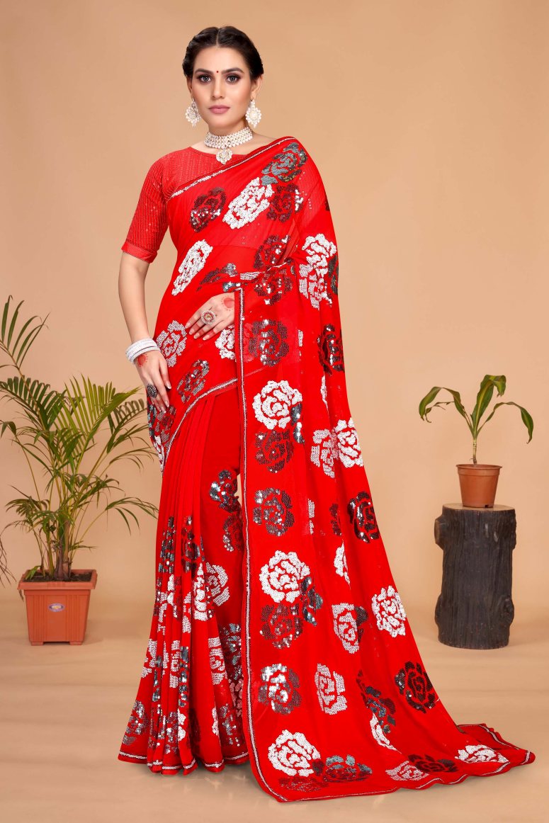 Georgette Silk Saree