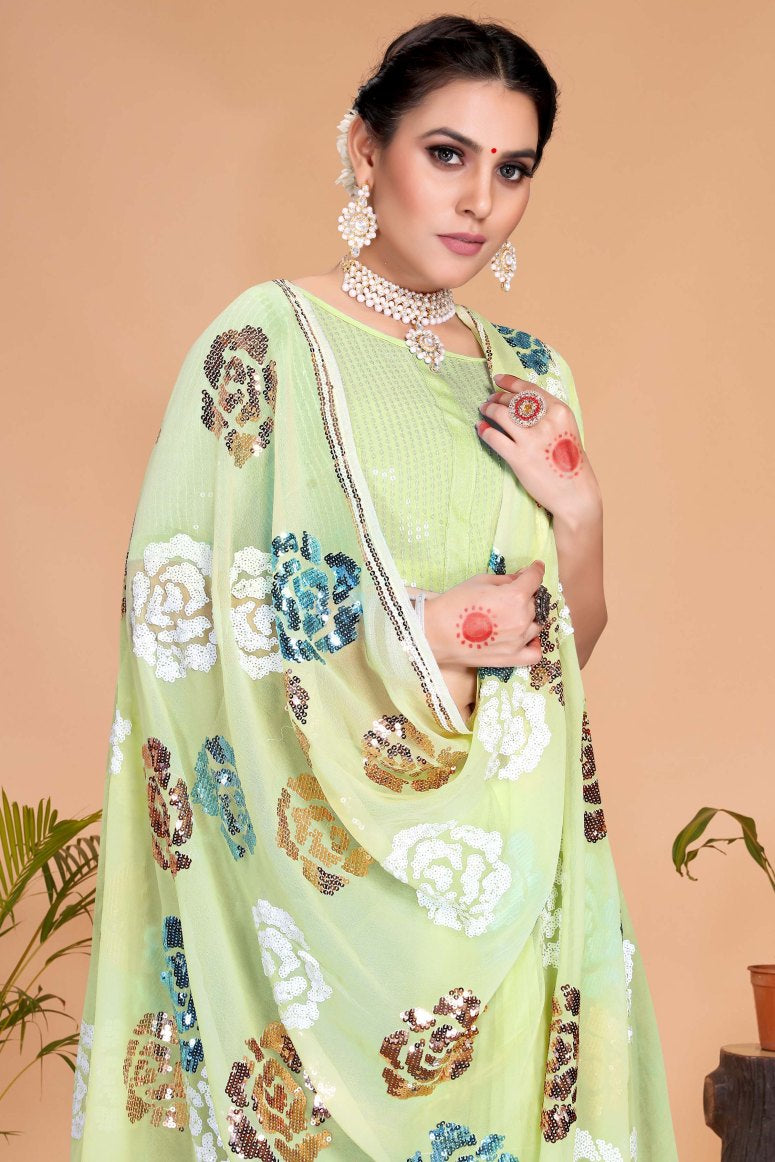 Georgette Silk Saree