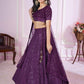 New Semi Stitiched Georgette Lehenga Choli