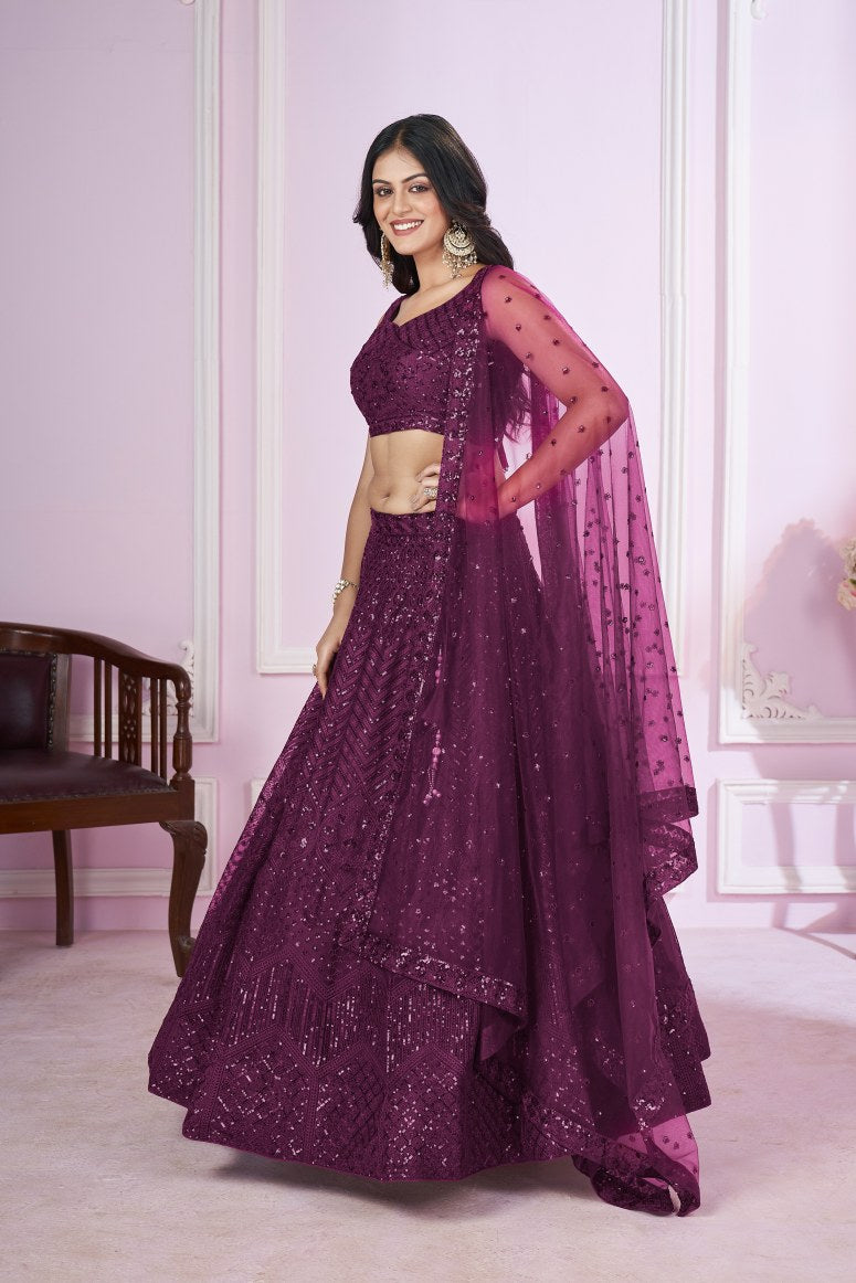 New Semi Stitiched Georgette Lehenga Choli