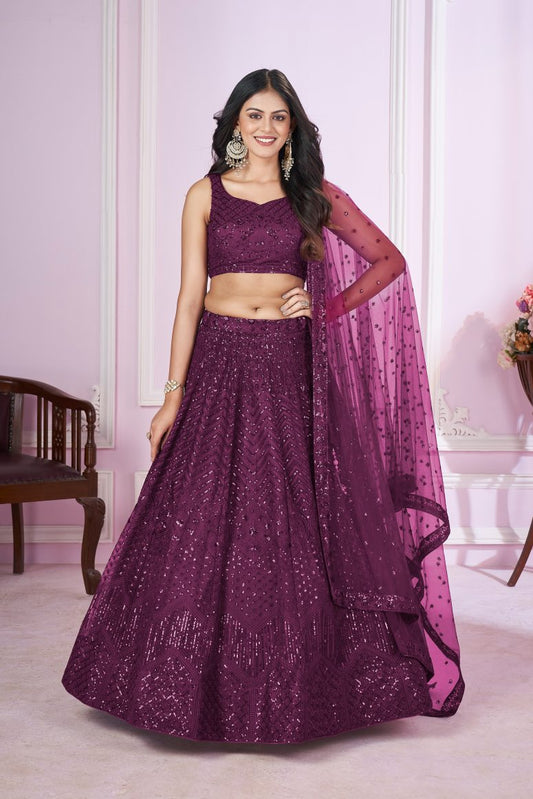 New Semi Stitiched Georgette Lehenga Choli