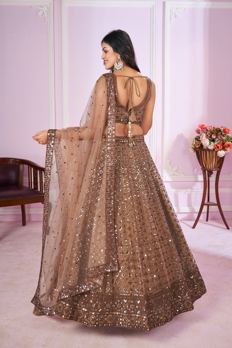 New Semi Stitiched Georgette Lehenga Choli