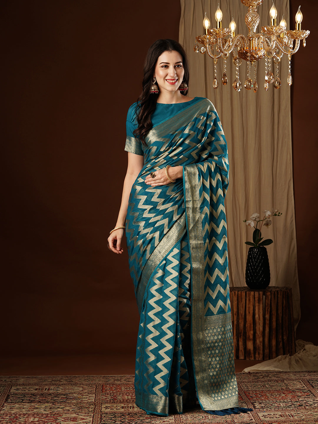 Georgette Silk Saree