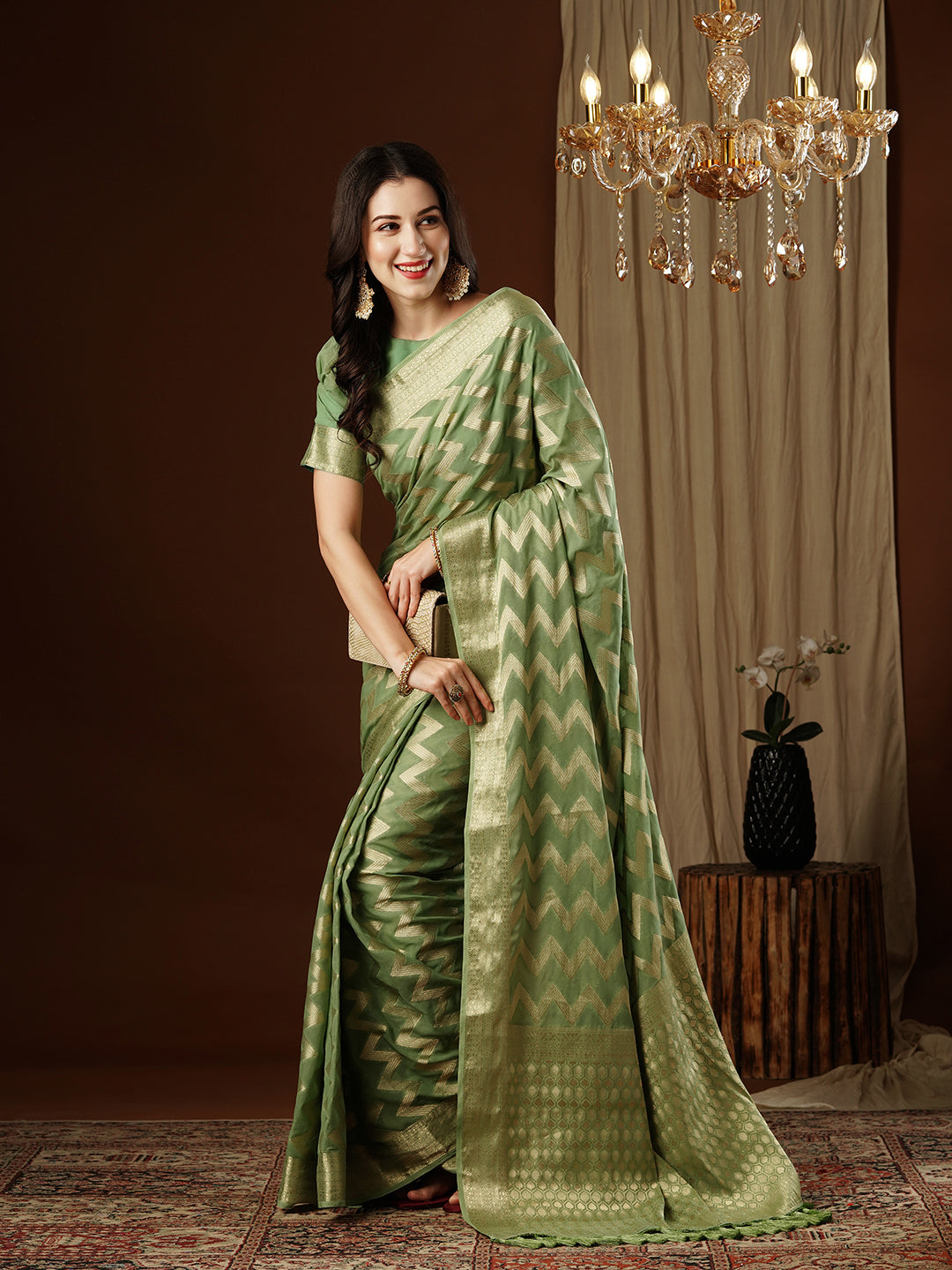 Georgette Silk Saree