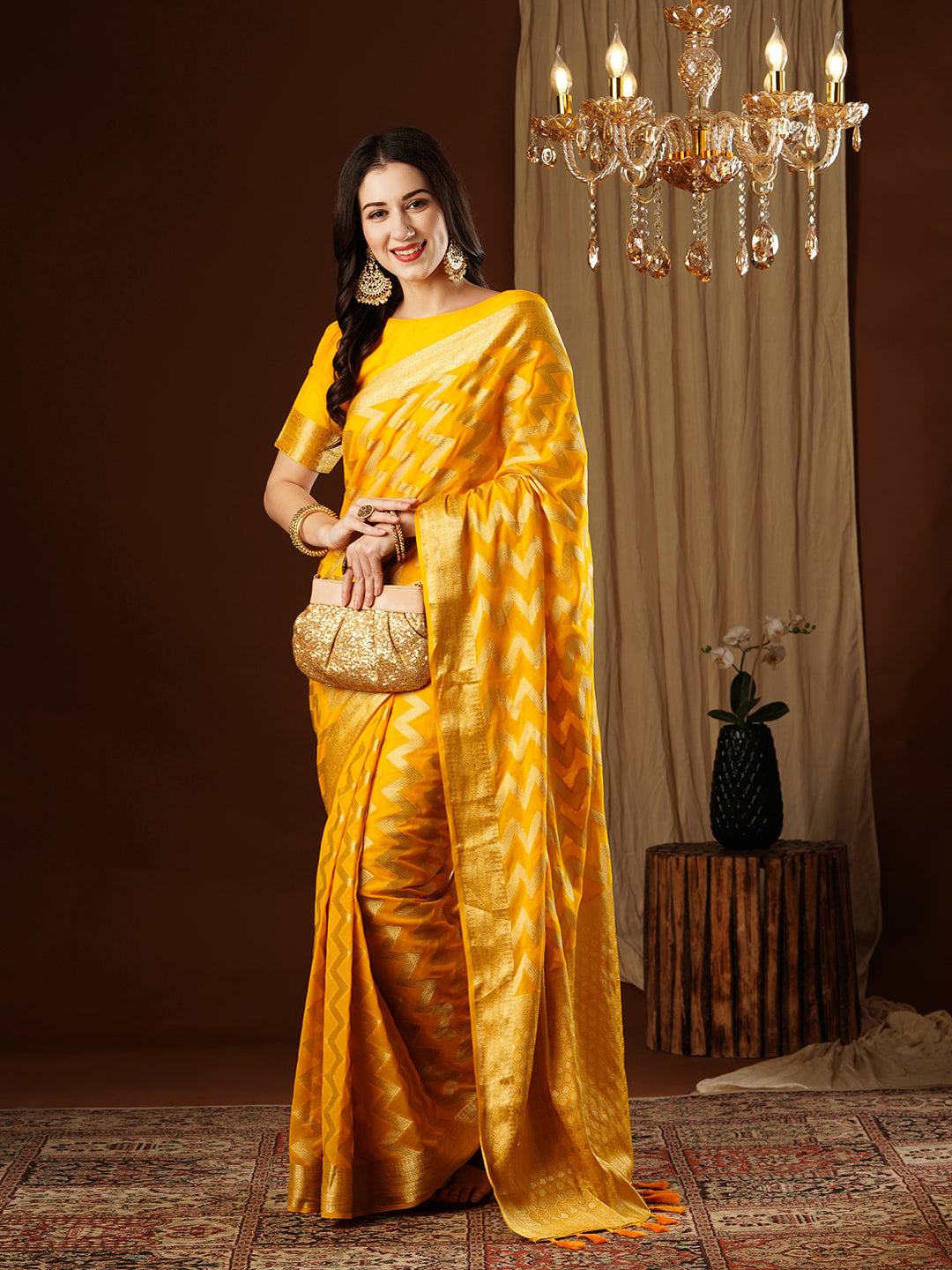 Georgette Silk Saree