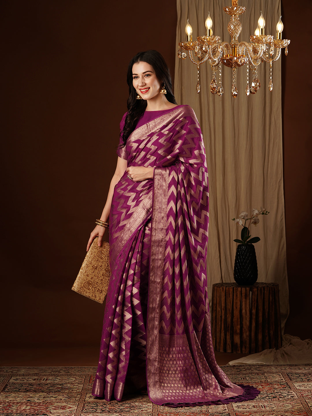 Georgette Silk Saree