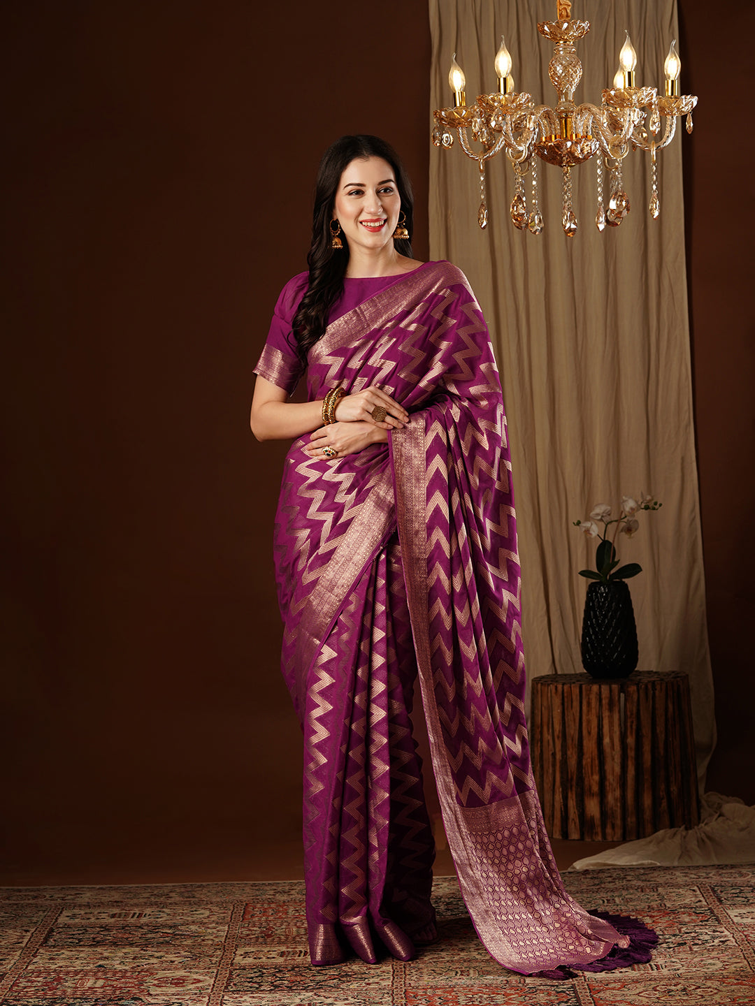 Georgette Silk Saree