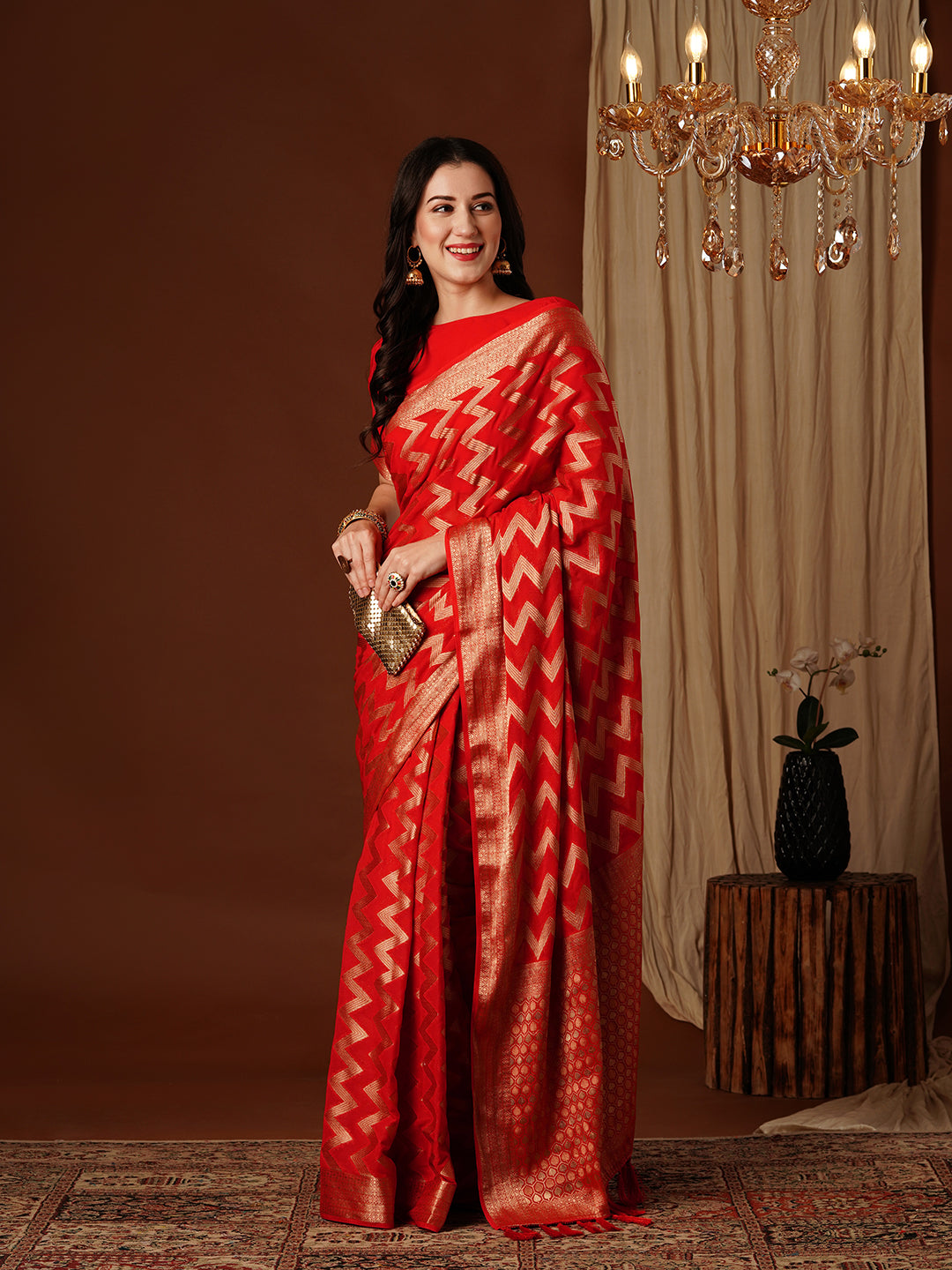 Georgette Silk Saree