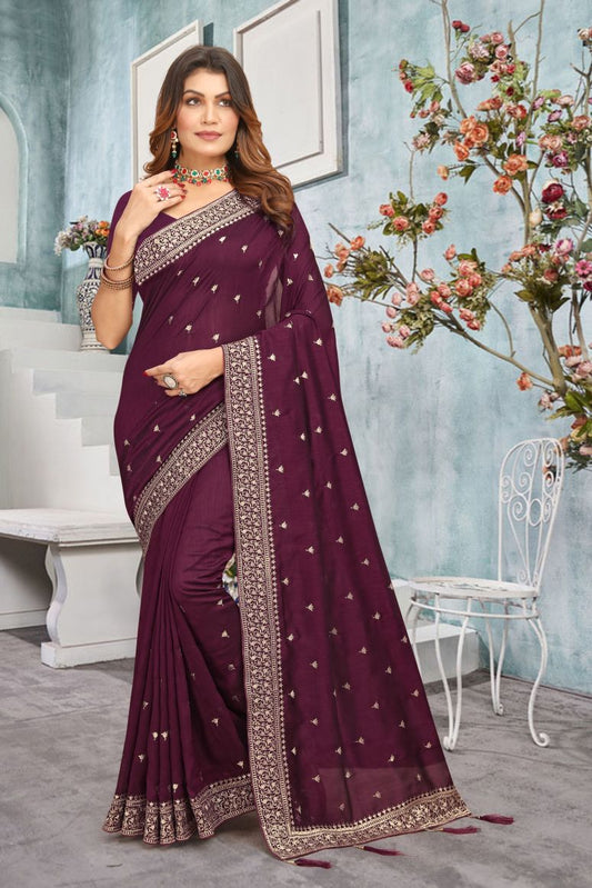 Catalog Designer Embroidery Work Saree