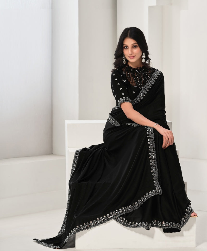 Artificial / Mix Crape Sarees