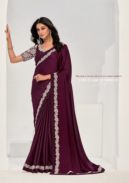 Artificial / Mix Crape Sarees