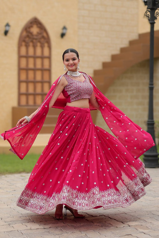 New Semi Stitiched Lehenga Choli