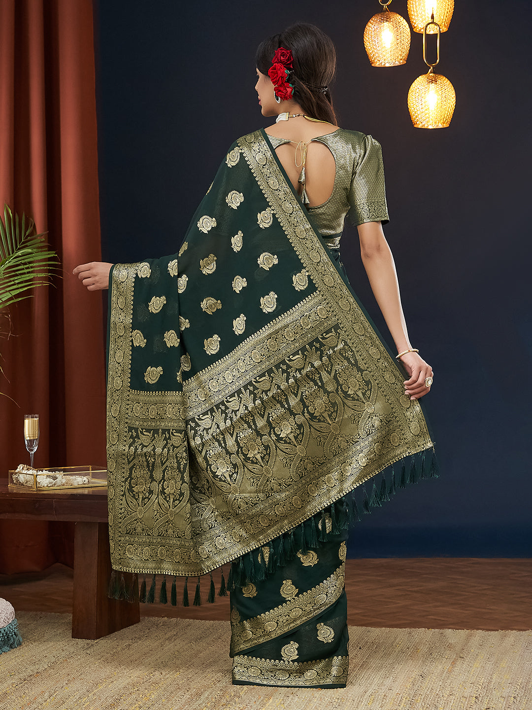 Georgette Silk Saree