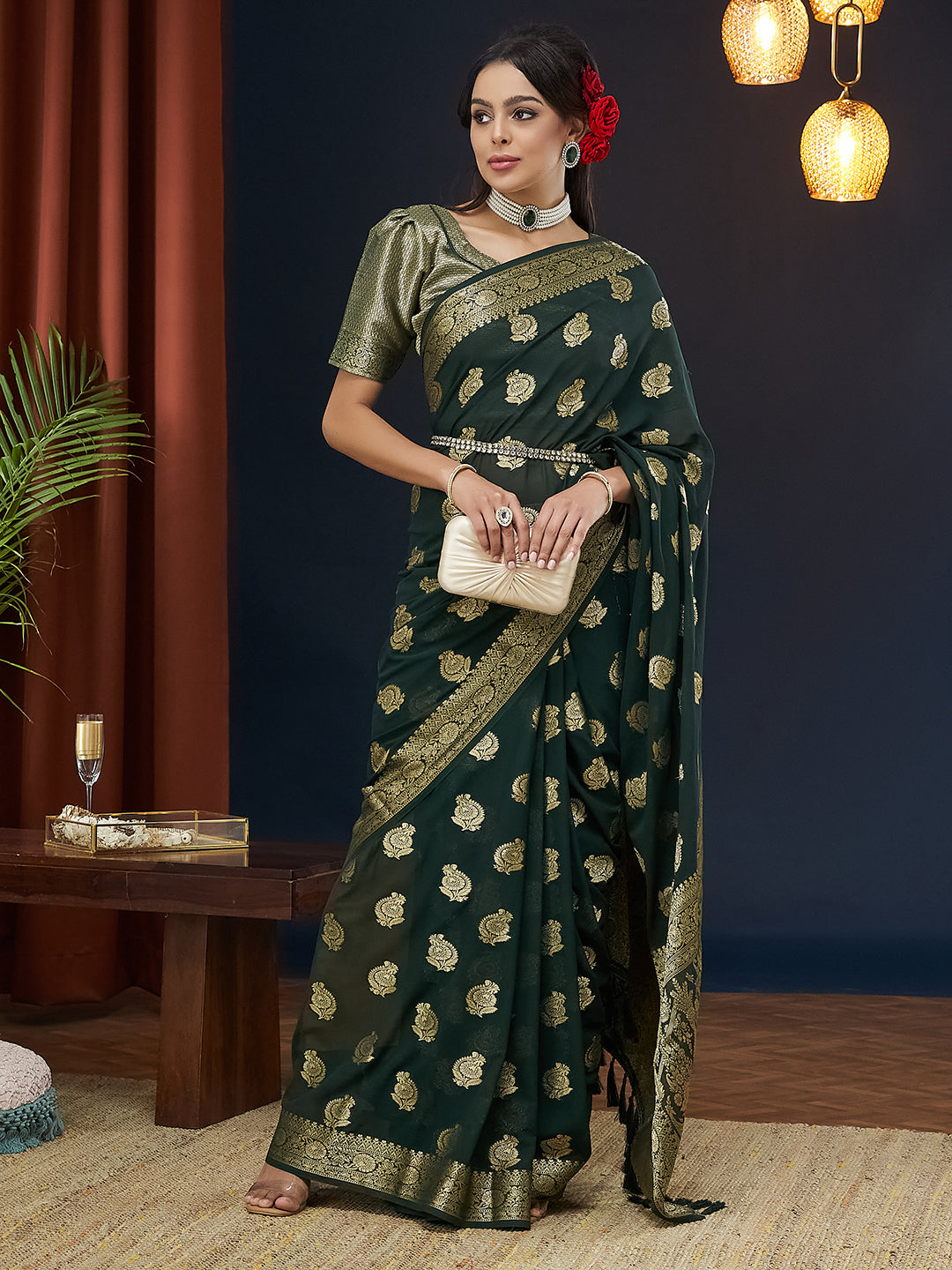 Georgette Silk Saree