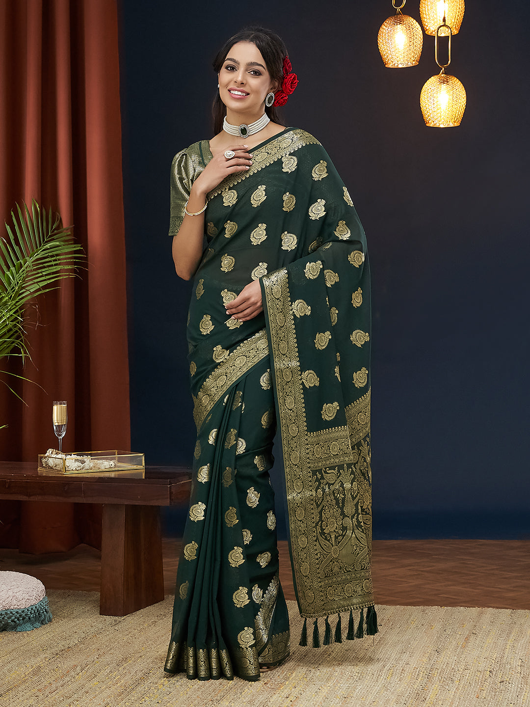 Georgette Silk Saree