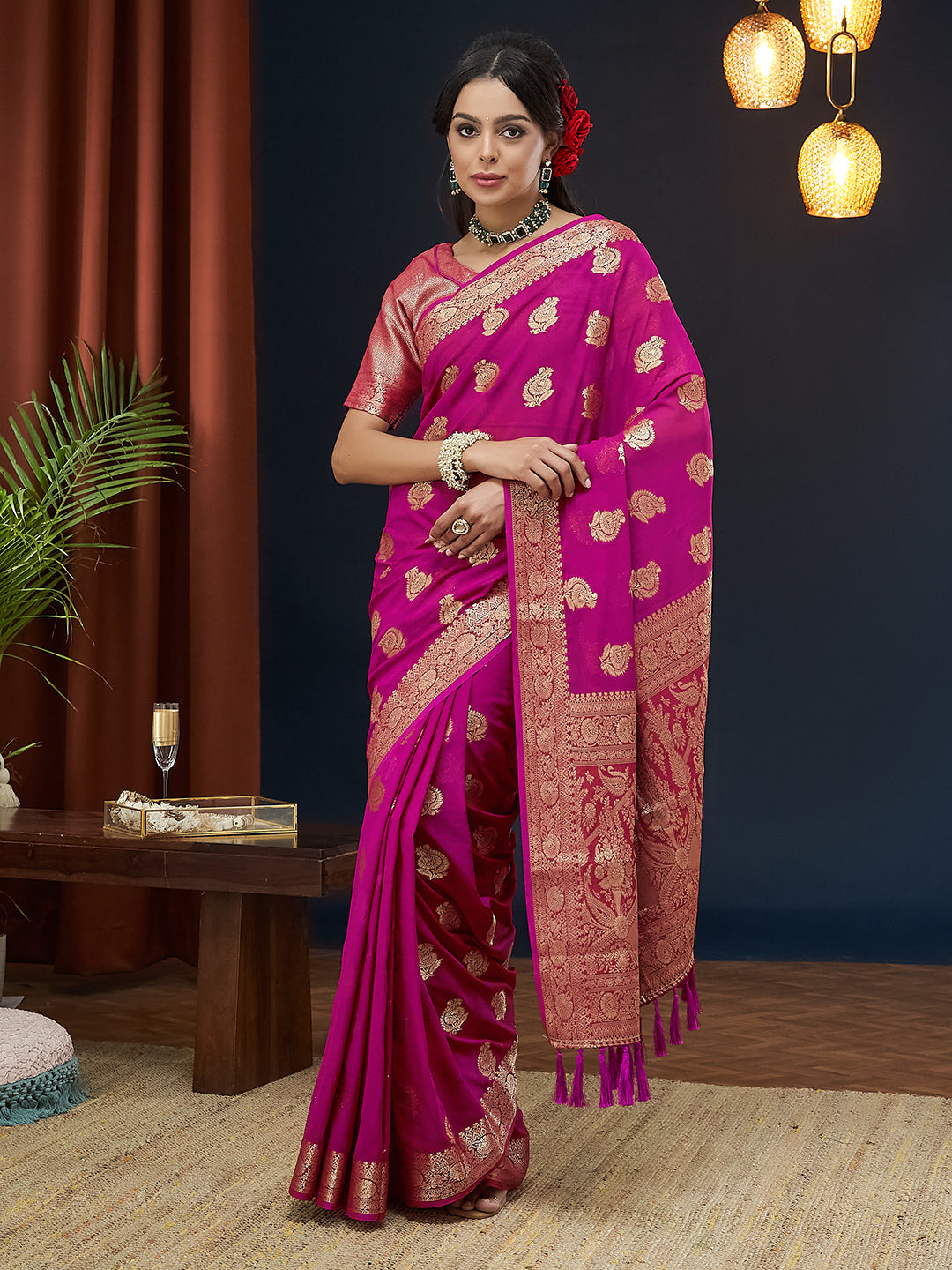 Georgette Silk Saree