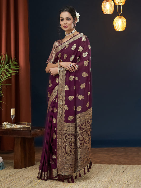 Georgette Silk Saree