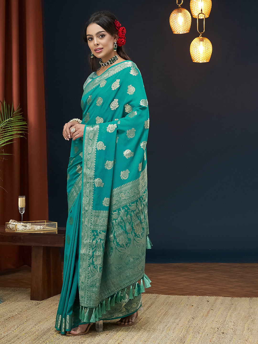 Georgette Silk Saree