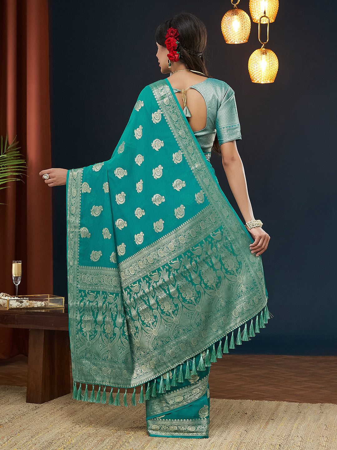 Georgette Silk Saree