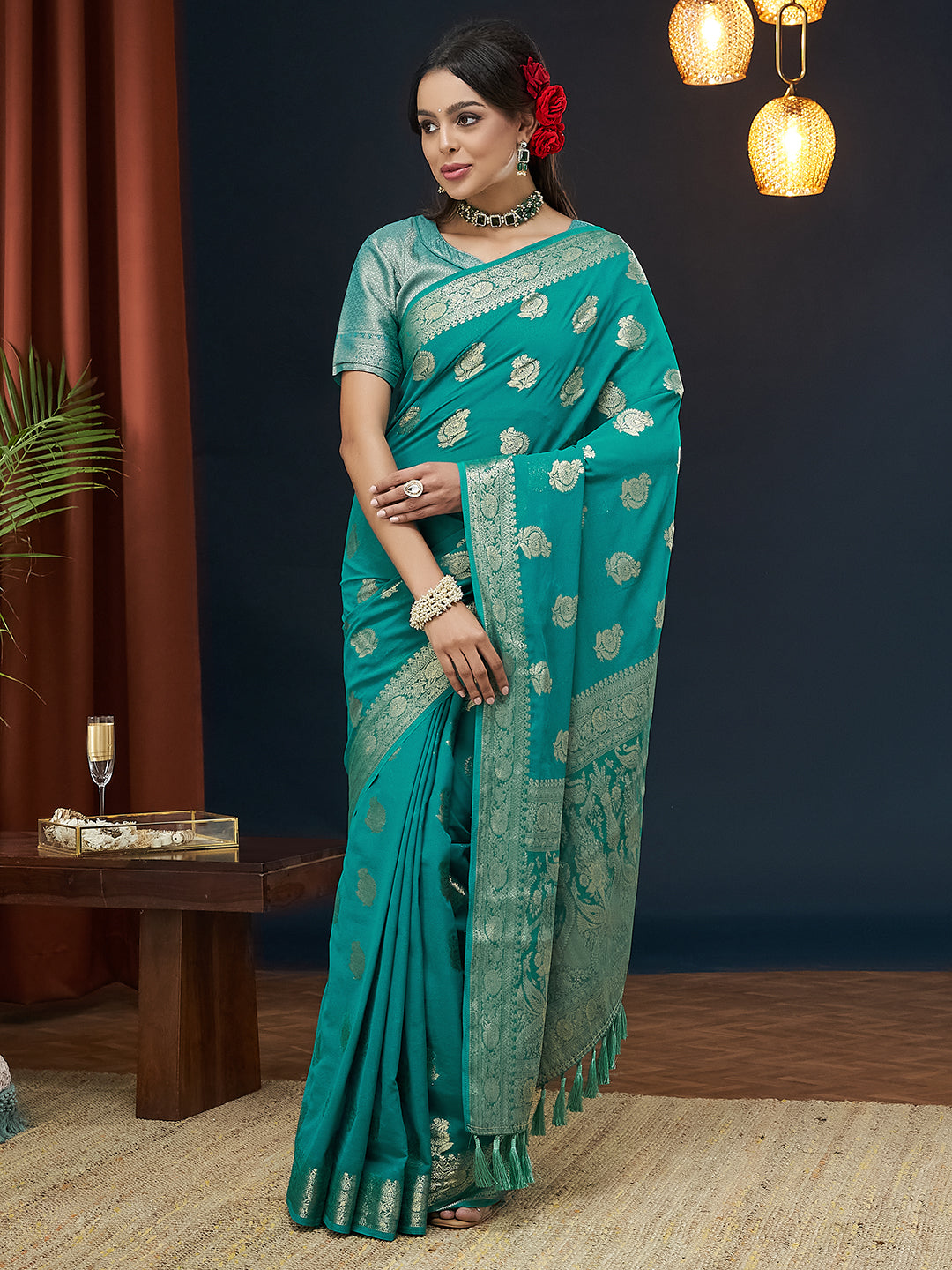 Georgette Silk Saree