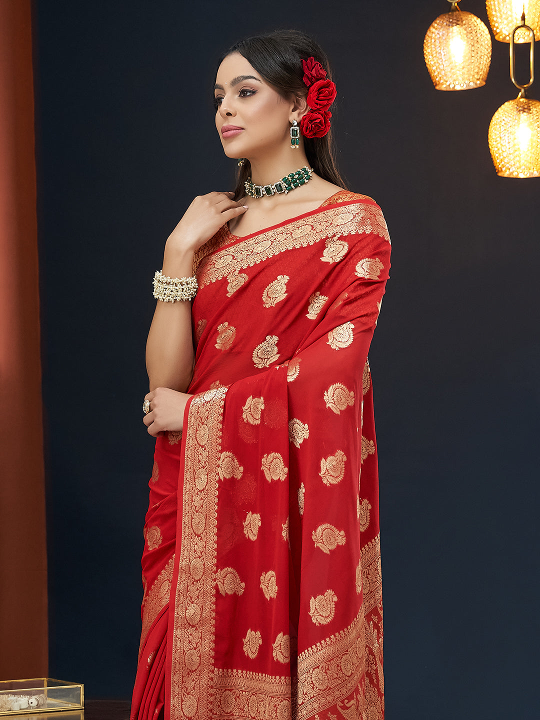 Georgette Silk Saree